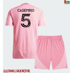 Inter Miami Casemiro #5 Hemmakläder Barn 2026-27 Kortärmad (+ Korta byxor)